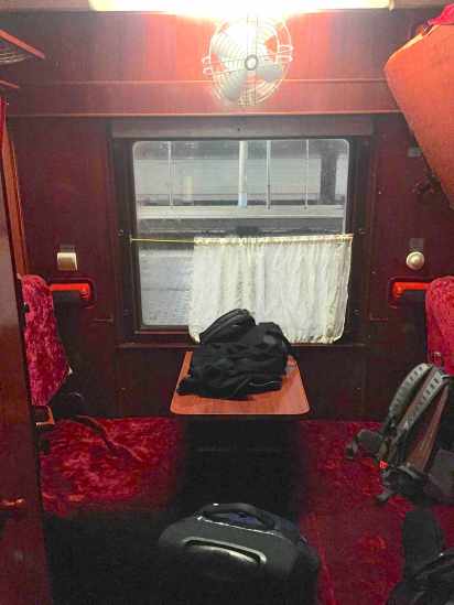 la cabine du train numéro 4